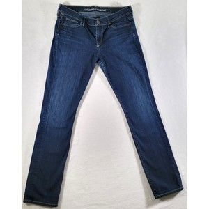 Citizens Of Humanity Size 32 Blue Denim Ankle Low-Rise Straight Leg Womens Jeans